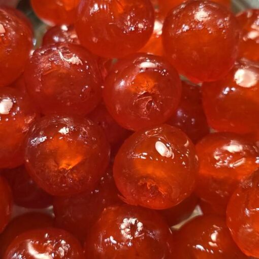 Cerises rouges confites