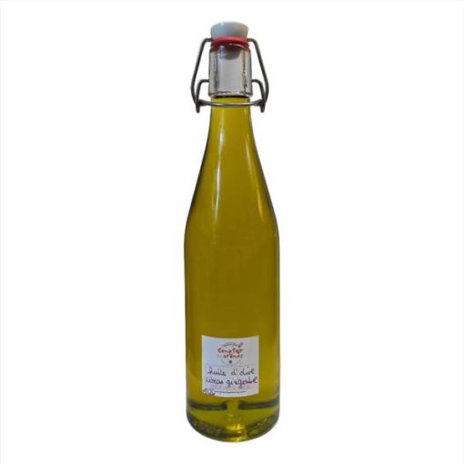 huile d'olive citron gingembre grande bouteille