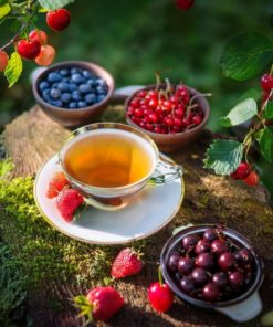 Thé vert Sencha aux fruits rouges et fruits noirs pour une balade ensoleillée dans les bois. Dammann Frères