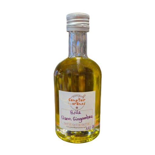 huile d'olive citron gingembre petite bouteille