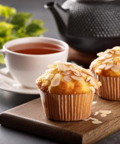 des muffins aromatisé au thé aux amandes