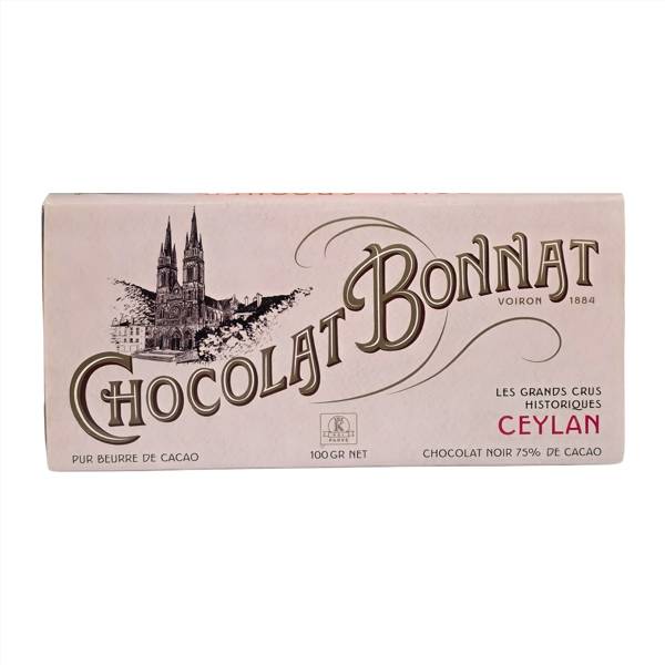 Chocolat Noir Bonnat Ceylan 75 %