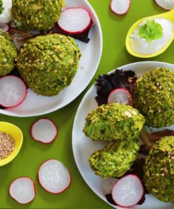 Falafels aux petits pois et aux épices