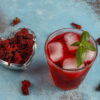 infusion froide à l'hibiscus