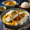 Recette de filet de bar au curry breton et lait de coco