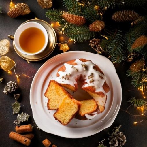 Retrouver notre recette de bundt cake moelleux au thé noir de Noël des Frères Dammann