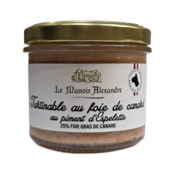 Du foie de canard aromatisé au piment d'Espelette. Miam