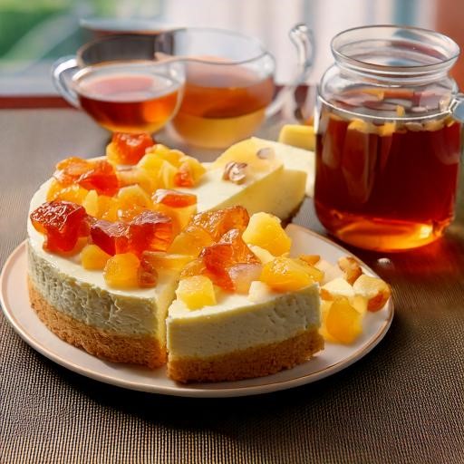 Laissez-vous tenter par ce délicieux cheesecake au thé Earl Grey, où l’onctuosité du fromage frais se marie à la douceur des fruits confits. Un dessert subtil et gourmand, parfait pour une pause sucrée pleine d’élégance. À déguster avec une tasse de thé pour un moment de pure douceur !