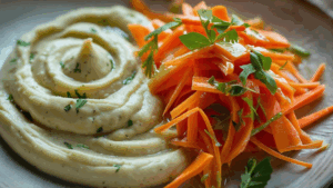 Brandade végétale au chou-fleur et salade de carottes à l’orange.jpeg