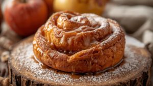 brioche roulée pomme caramel cannelle