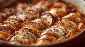 gratin automnal patates douces chevre epices