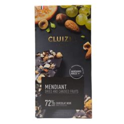 chocolat noir 72% fruits secs cluizel