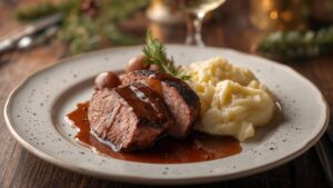 filet mignon tartufata et purée maison