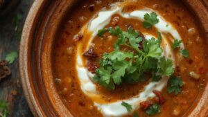 Dahl crémeux de lentilles du Comptoir