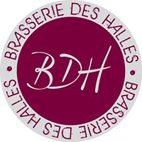 Logo Brasserie des Halles Le Havre, adresse de restauration située près des Halles Centrales au Havre.