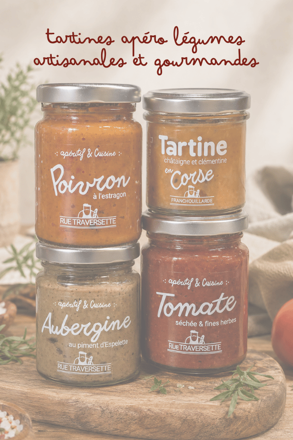 Tartines apéro légumes artisanales et gourmandes
