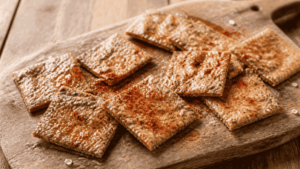 Crackers maison aux graines, piment d’Espelette & huile d’avocat