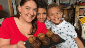 Muffins spécial rentrée caramel-spéculoos & chocolat-pistache