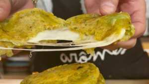 Naans végé pommes de terre & brocoli, cœur mozzarella
