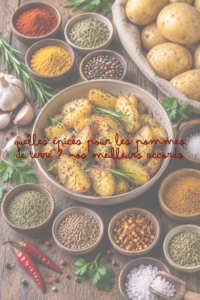 Épices pour les pommes de terre, avec des accords gourmands pour relever pommes de terre rôties, sautées, en purée, en gratin ou en salade.
